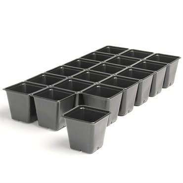 Landmark 03.50 Sheet Of Pots 18 Count Deep Black 100 Per Case 32 Cases Per Pallet — photo 1 of 2