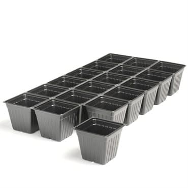 Landmark 03.50 Sheet Of Pots 18 Count Black 100 Per Case 32 Cases Per Pallet — photo 1 of 2