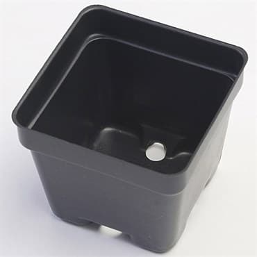 Landmark 03.00 Square Press Fit Pot Black 800 Per Case 52 Cases Per Pallet — photo 1 of 2