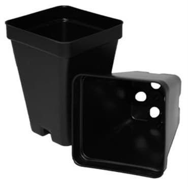 T. O. Plastics 02.50 Press Fit Pot Square Vacuum Deep 250 Black 800 Per Case 48 Case Per Pallet 700003C Use 705105C Tray — photo 1 of 2