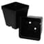 T. O. Plastics 03.50 Press Fit Pot Square Vacuum Deep 350 Black 450 Per Case 48 Cases Per Pallet 700026C Use With 705130C Tray — thumbnail 1 of 2