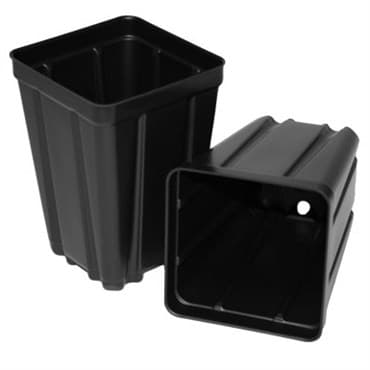 T. O. Plastics Square Vacuum Deep 355 Nursery Pot Black 450 Per Case 40 Cases Per Pallet 700035C 03.55 — photo 1 of 2