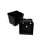 T. O. Plastics 04.00 Square Vacuum Pot Traditional 400 Black 375 Per Case 40 Cases Per Pallet — thumbnail 1 of 2
