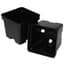 T. O. Plastics 04.50 Sq Pot Square Vacuum Traditional450 Black 375 Per Case 28Cs/Pl 700087C — thumbnail 1 of 2
