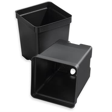 T. O. Plastics 04.50 Sq Pot Square Vacuum Deep Black 500 Per Case 24Cs/Pl For 10 Tray — photo 1 of 2