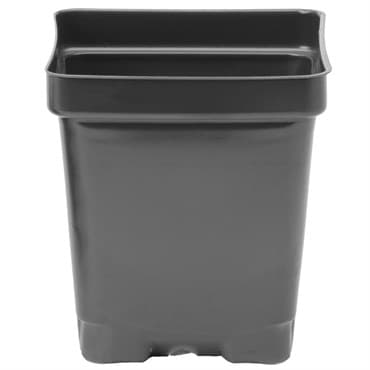 DILLEN DSQVP325PF/D 03.25 SQUARE PF PRESS FIT VAC POT DEEP BLK BLACK 450 PER CASE 54 CASES PER PALLET — photo 1 of 2