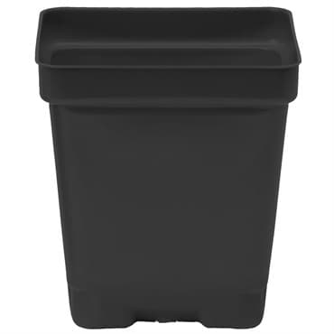 DILLEN DSQVP325/D 03.25 SQUARE VAC POT DEEP BLACK 1200 PER CASE 28 CASES PER PALLET — photo 1 of 2