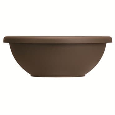 HC 18" Garden Bowl Planter Chocolate w/ Removable Drain Plugs Akro Mils — photo 1 of 2