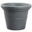 HC 17" Terrazzo Round Planter w/ Heavy Rim Black Granite Akro Mils — thumbnail 1 of 2