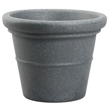 HC 30" Terrazzo Round Planter w/ Heavy Rim Black Granite Akro Mils — photo 1 of 2