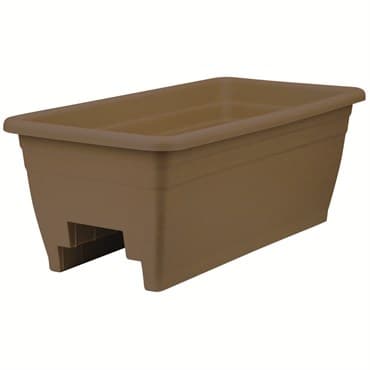 HC 24" Deck Rail Box Planter Chocolate Akro Mils — photo 1 of 2