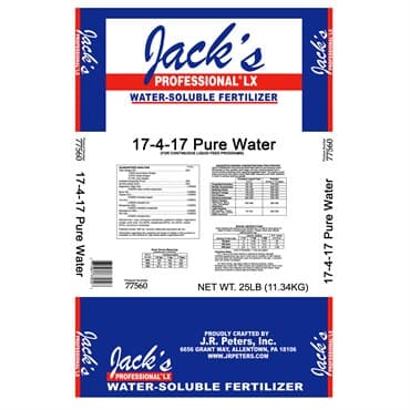 Jacks Prof Pure Water LX 17-4-17 25Lb (80/Pl) — photo 1 of 2