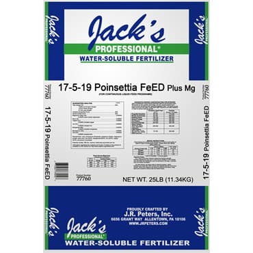 Jacks Prof Poinsettia FeED + Mg 17-5-19 25Lb (80/Pl) — photo 1 of 2