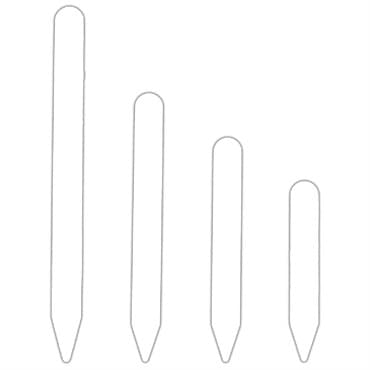 DPI 1000/4x5/8" Economy White Plastic Labels — photo 1 of 2
