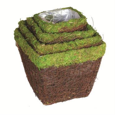 SuperMoss 4pc Set Ventura Square Moss Deco Baskets — photo 1 of 2