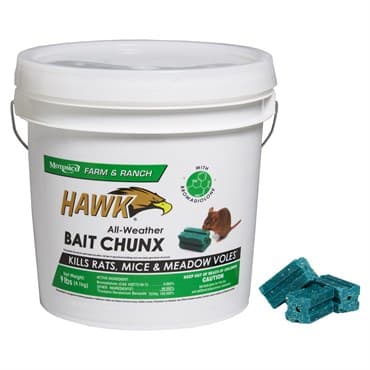 Motomco Hawk Chunx 9Lb Pail Rodenticide ( Bromadiolone ) — photo 1 of 2