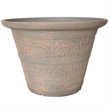 GROWER SELECT ENVIROBLEND 16IN TUMBLED SCROLL PLANTER EARTH 12/CS — photo 1 of 2