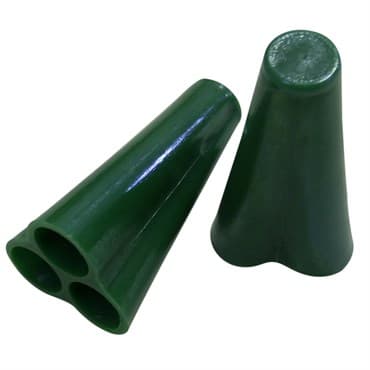 Bamboo Supply Trellis Cap Rubber Teepee Green 100/CS — photo 1 of 2