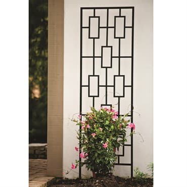 Panacea 78" Contemporary Trellis Black — photo 1 of 2