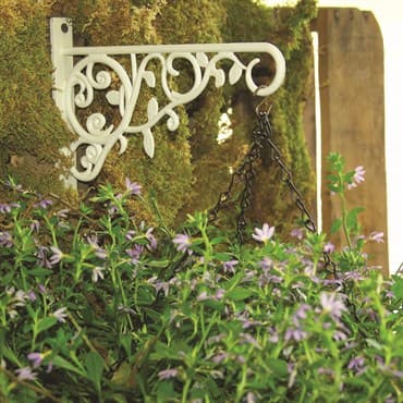 Panacea 9" Plant Bracket With Leaves White — photo 1 of 2