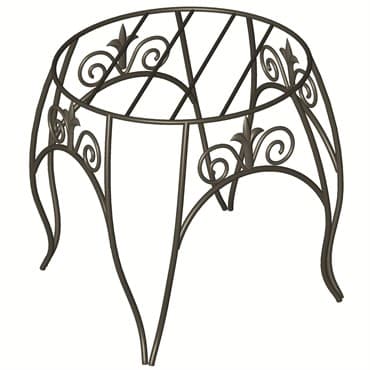 Panacea 10" Plant Stand With Finial Black — photo 1 of 2