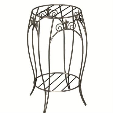 Panacea 20" Double Plant Stand With Finial Black — photo 1 of 2