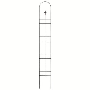 Panacea 60" Black Narrow Trellis With Finial — photo 1 of 2