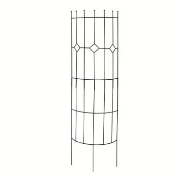 Panacea 72"x20" Semi Round Arts & Crafts Trellis Black — photo 1 of 2