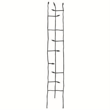 Panacea 72" Narrow Forged Twig Trellis With Leaves — photo 1 of 2