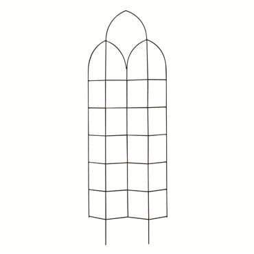 Panacea 72"x24" Black Offset Spires Trellis — photo 1 of 2