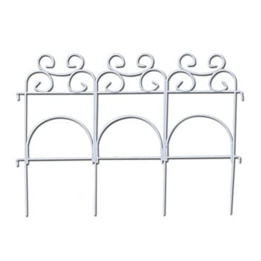 Panacea 14"x7.5' White Decorative Folding Fence — photo 1 of 2