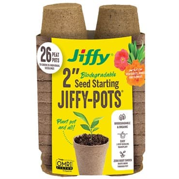 Jiffy 26pk 2" Round Peat Pots Bonus Pack — photo 1 of 2