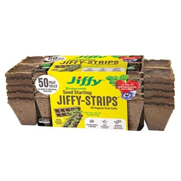 Jiffy 1.75" Peat Strip 5 Strips Of 10 Pots Each — photo 1 of 2