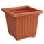 DLN 15.00 Square Color Planter Clay 10/CS 33CS/PL — thumbnail 1 of 2