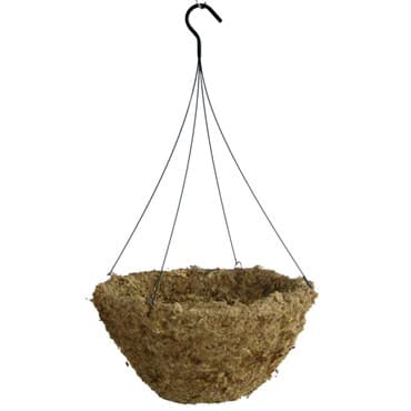 Grower Select 16.00 Hanging Basket Sphagnum Moss w/ Liner and Hanger Round Bottom 16/CS - 3.8gal/15L Liquid Volume Capacity — photo 1 of 2