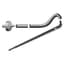 Netafim 24in 0.5gph Angle Barbed PCNL Dripper Stake Assembly w/ Super Flex UV White PE Tubing 25/BG — thumbnail 1 of 2
