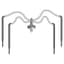NET 18"/30" 4-Way Flat MOD Manifold Assembly Angle Arrow Dripper w/ Super Flex UV White PE Tubing 25/Bag — thumbnail 1 of 2