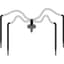 NET 24" 4-Way Flat MOD Manifold Assembly Short Angle Arrow Dripper w/ Super Flex UV White PE Tubing 25/Bag — thumbnail 1 of 2