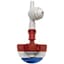 Netafim 18.4gpm SpinNetafim Sprinkler Head Assembly w/ CNL Red Mist Red Body Blue Spinner 25/BG — thumbnail 1 of 2
