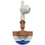Netafim 23.4gpm SpinNetafim Sprinkler Head Assembly w/ CNL Brown Mist Brown Body Blue Spinner 25/BG — thumbnail 1 of 2