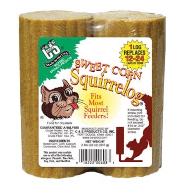C&S Sweet Corn Squirrelog Pack Of 2 Logs — photo 1 of 2