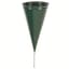 Memorial Vase Metal Cone Green — thumbnail 1 of 2