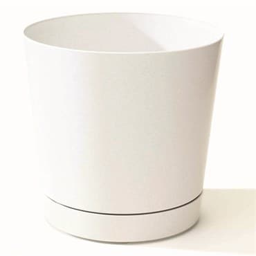 Majestic 8" Cylinder Pot White Full Depth Glossy — photo 1 of 2