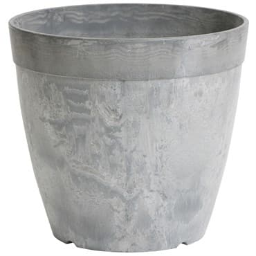 StoneArt 8" Round Dolce Planter Grey — photo 1 of 2
