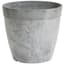StoneArt 8" Round Dolce Planter Grey — thumbnail 1 of 2
