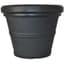 Tusco 13.5" Rolled Rim Planter Black — thumbnail 1 of 2
