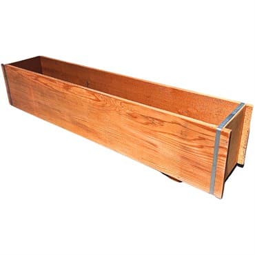 A&G 4' Banded Redwood Window Box — photo 1 of 2