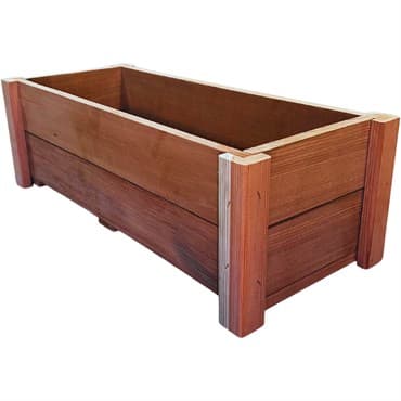 A&G 8"x10"x24" Redwood Formal Planter — photo 1 of 2