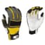 BGC Mens Performance Glove XL Grey Black Yellow w/ White Palm — thumbnail 1 of 2