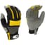 BGC Mens Synthetic Palm Performance Glove M Black Gray Yellow — thumbnail 1 of 2